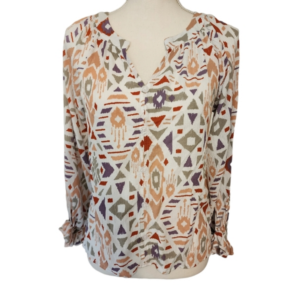 Andree by unit‎ faux button long sleeve top